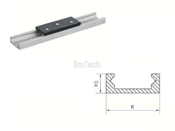 Рельса роликовая Radia R32 R=32 H1=11,5