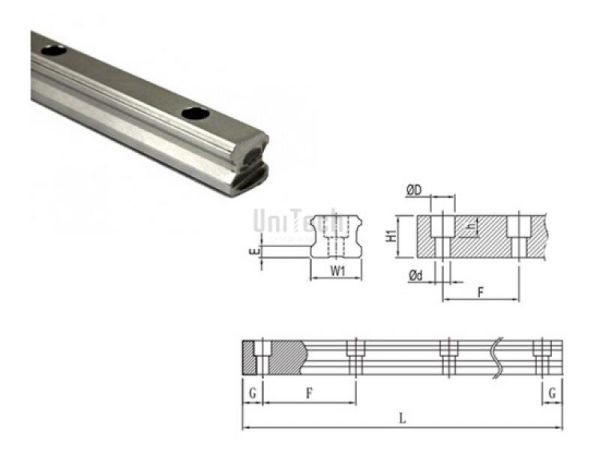 Рельса TR45-H TBI MOTION