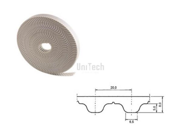 Ремень зубчатый T20/32 Полиуретан-стальной корд м.п.