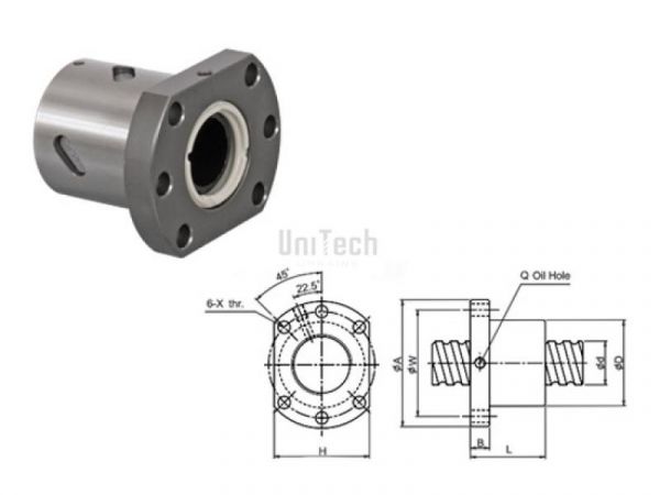 ШВП 20x05 Гайка правая SFU CN