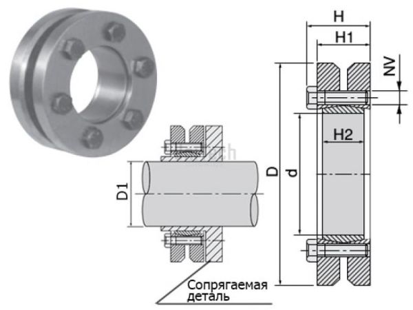 Зажим KLPP030 30x60